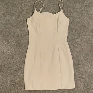 Beige Mini Dress 🥯💃🥥